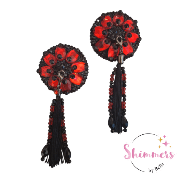 Shimmers - Big Diamonds (Red/Black) - Afbeelding 2