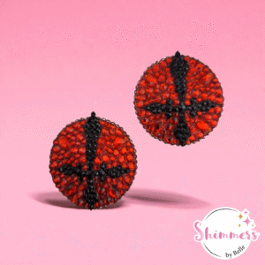 Shimmers - Inverted Cross Red/Black