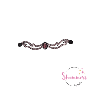 Shimmers Bracelet Small Stone/Light Rose Black