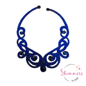 Shimmers Necklace Swirl/Blue