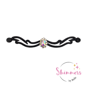 Shimmers Bracelet Big Stone/White & Black