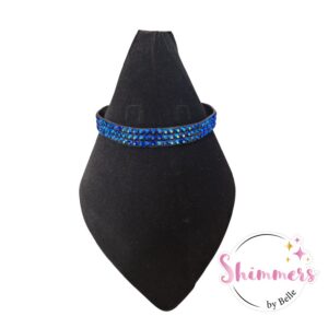 Shimmers Necklace Choker Dark Blue