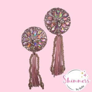 Shimmers - Small Teardrop Diamonds Soft Pink